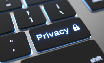 Image showing part of a keyboard with a key having text Privacy